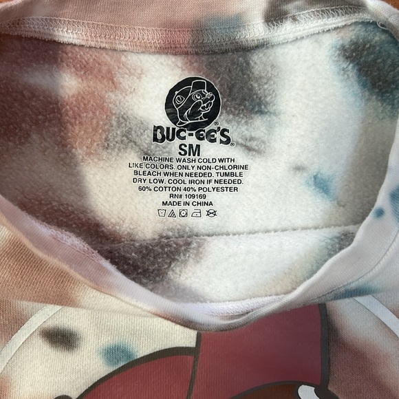 Buc-ees Women's Crewneck Sweatshirt Size Small/Medium Tie-Dye - Picture 4 of 5